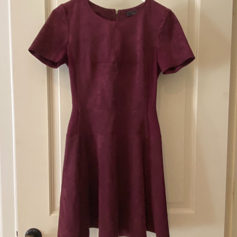 BCBG Faux Suede Dress